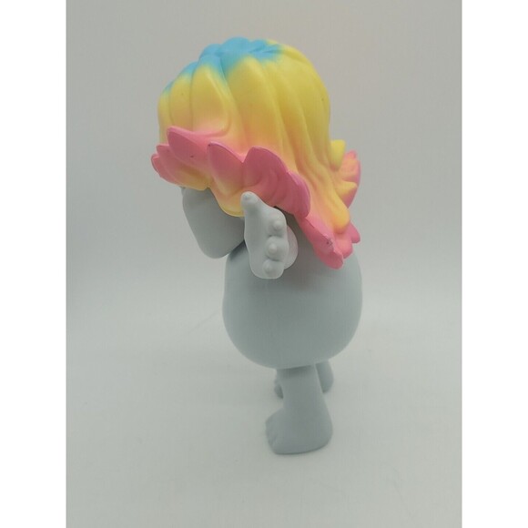 Trolls Dreamworks Bridget Gray Girl Troll Rainbow Hair 6” Girl Plastic Toy Doll - Picture 7 of 10